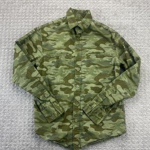 MOSSIMO Supply Co CAMO Shirt Men Small S Button Up Casual Long Sleeve Camouflage